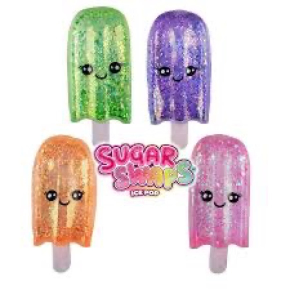 Sugar Swaps Glitter Ice Pop Squishy Toy - Orange